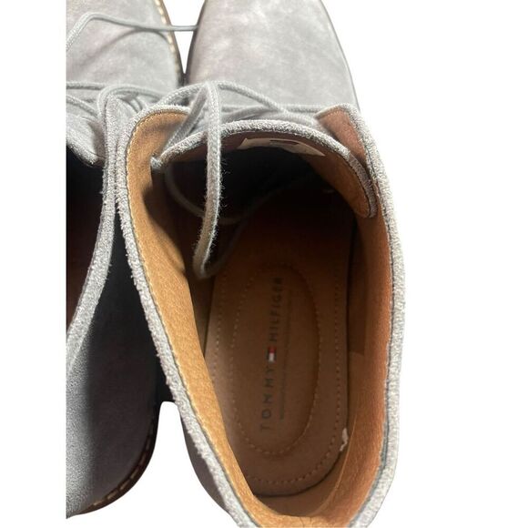 Tommy Hilfiger Mens Gray Suede Leather Lace Up Gervis Chukka Boot Size 11 - Picture 6 of 10